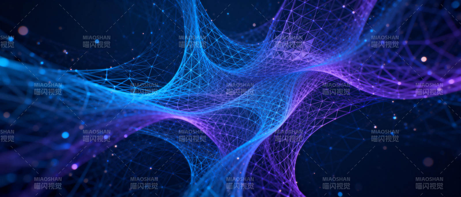 炫彩网络波纹图片