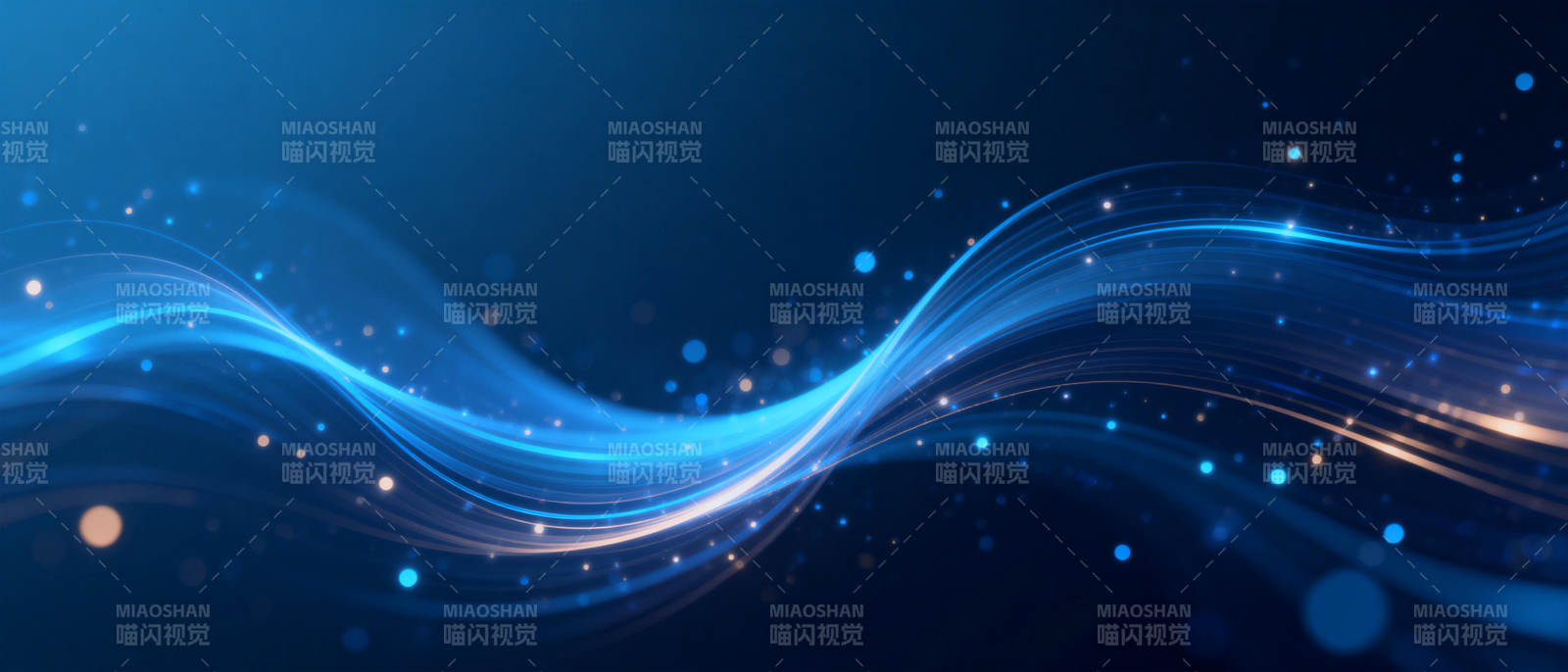 流光溢彩的波浪图片