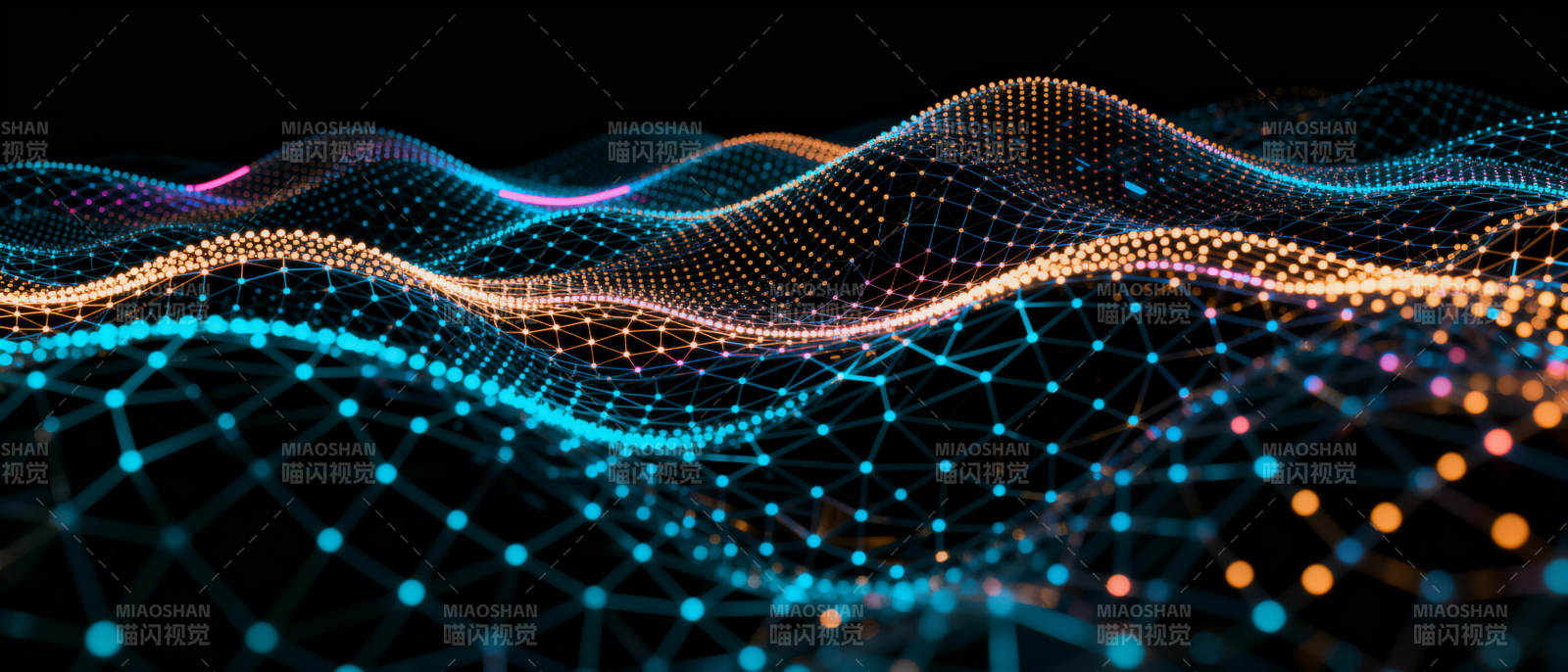 炫彩波浪网络图片