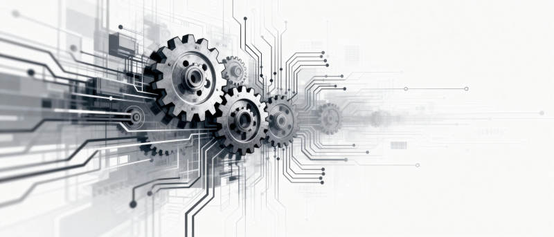 科技齿轮联动图片