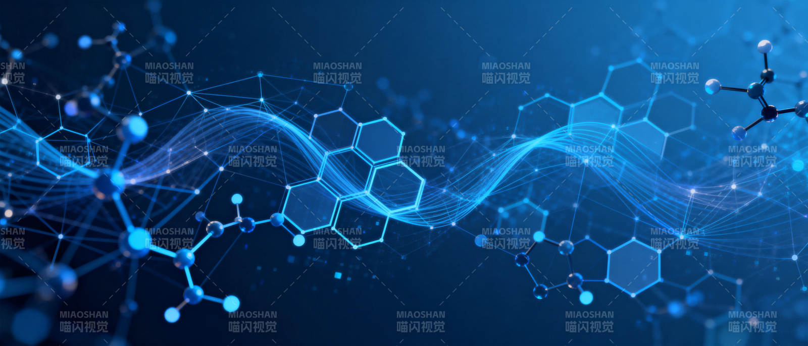 科技分子结构图图片