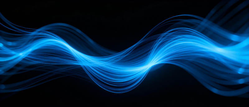 蓝光波浪图片