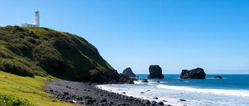 灯塔海岸风光图片
