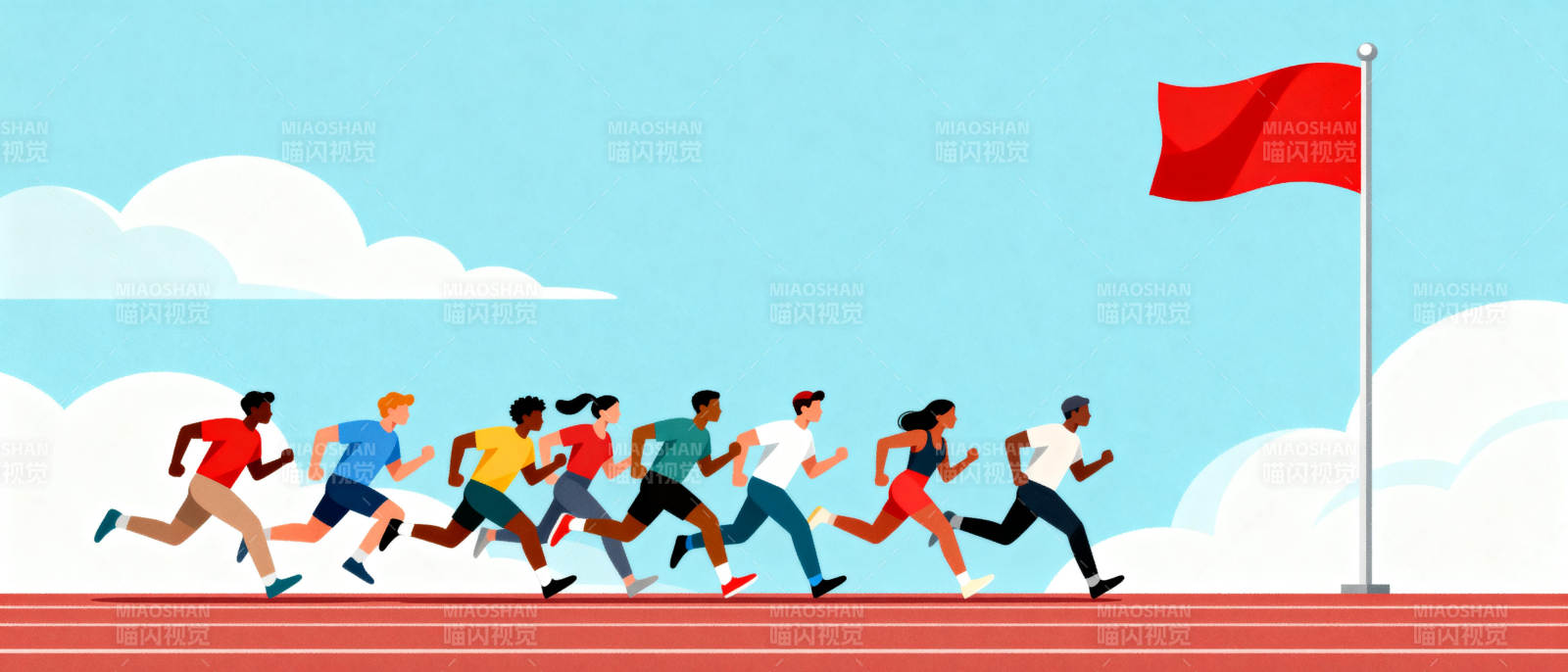 冲刺终点线图片