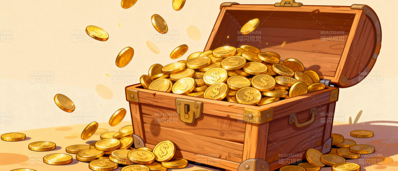 金币满箱图片