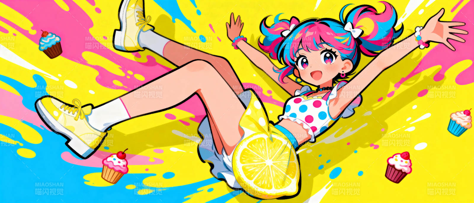 活力少女柠檬派对图片