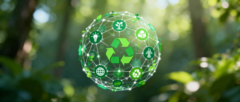 绿色生态循环图片