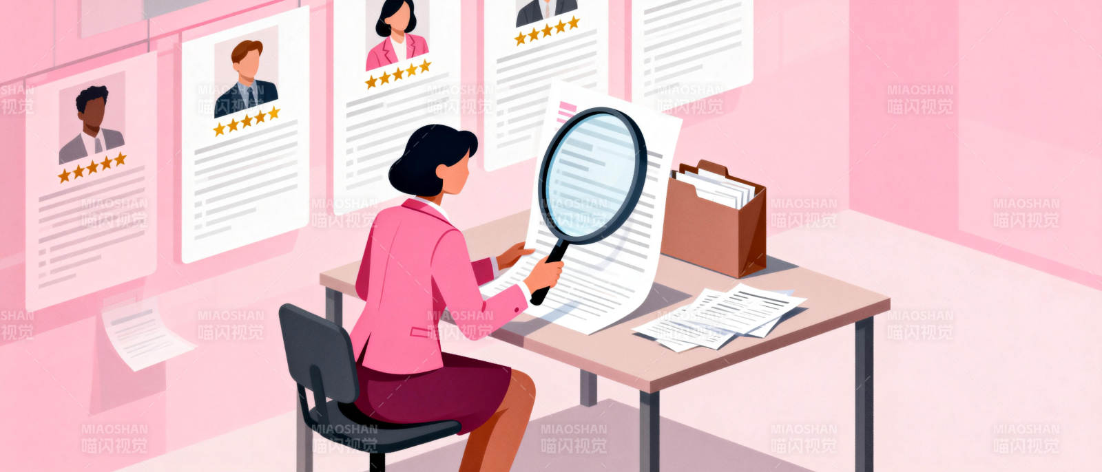 简历筛选现场图片