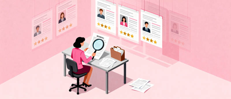 简历筛选现场图片