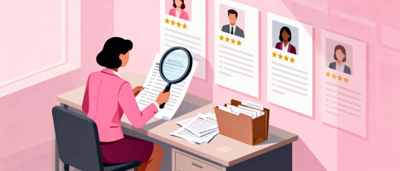 简历筛选现场图片