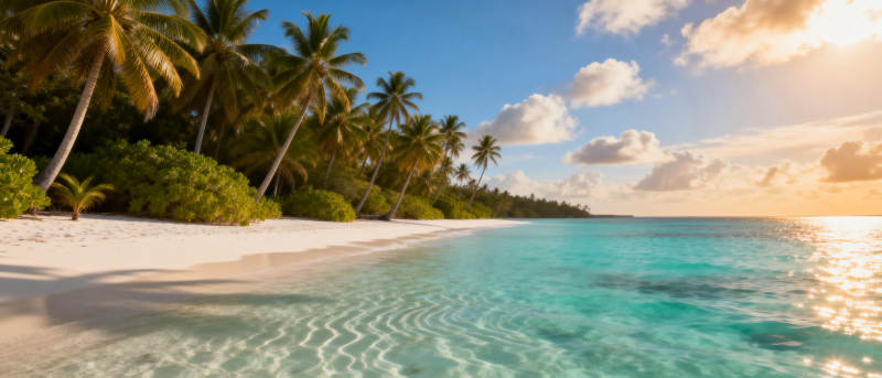 热带海滩风光图片