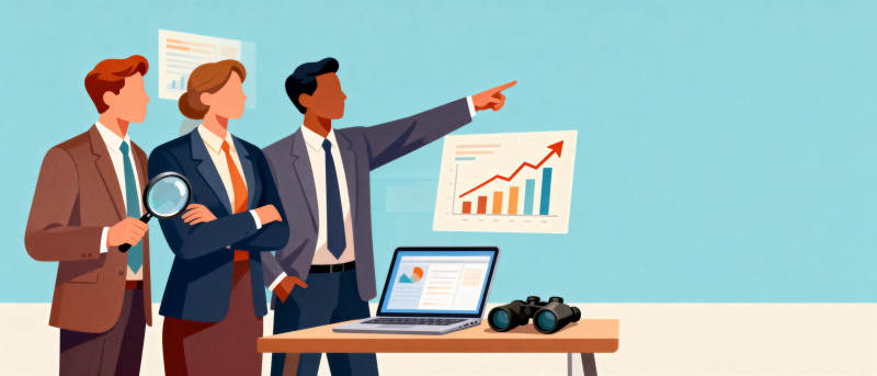 团队分析增长图表图片