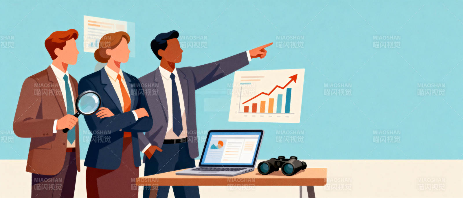 团队分析增长图表图片