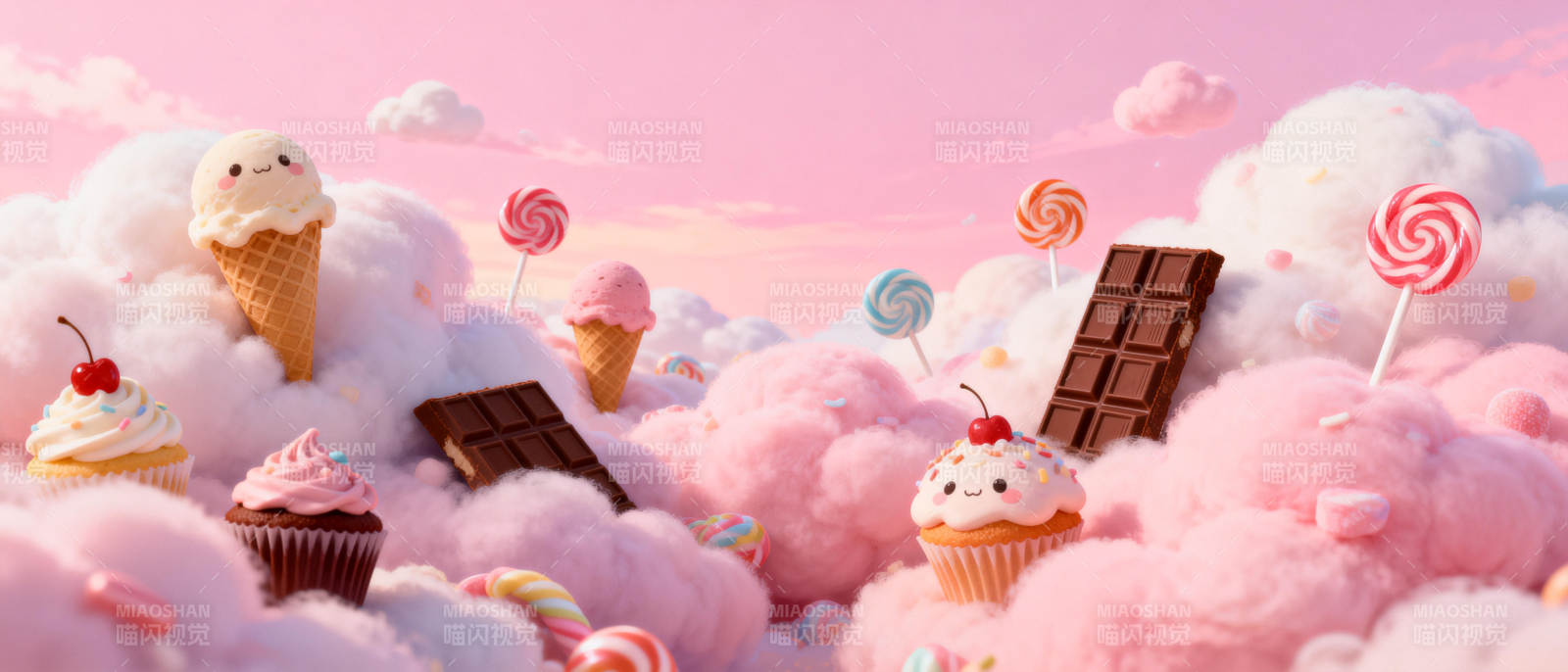 糖果云海梦境图片