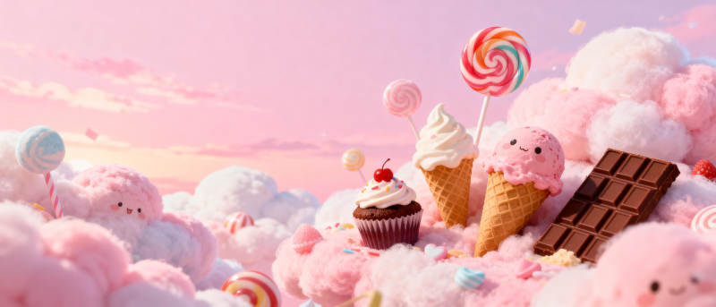 梦幻糖果云海图片