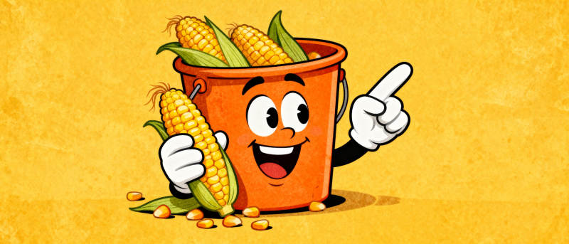 玉米桶指路图片