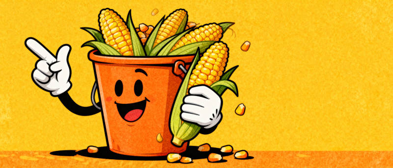 玉米桶的欢乐时刻图片