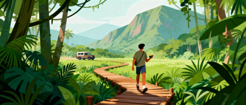 丛林徒步之旅图片