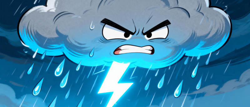 暴风雨云怒吼图片