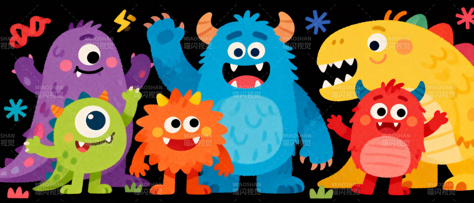 萌怪大集合图片