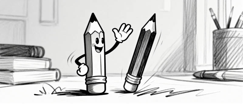 铅笔的对话图片