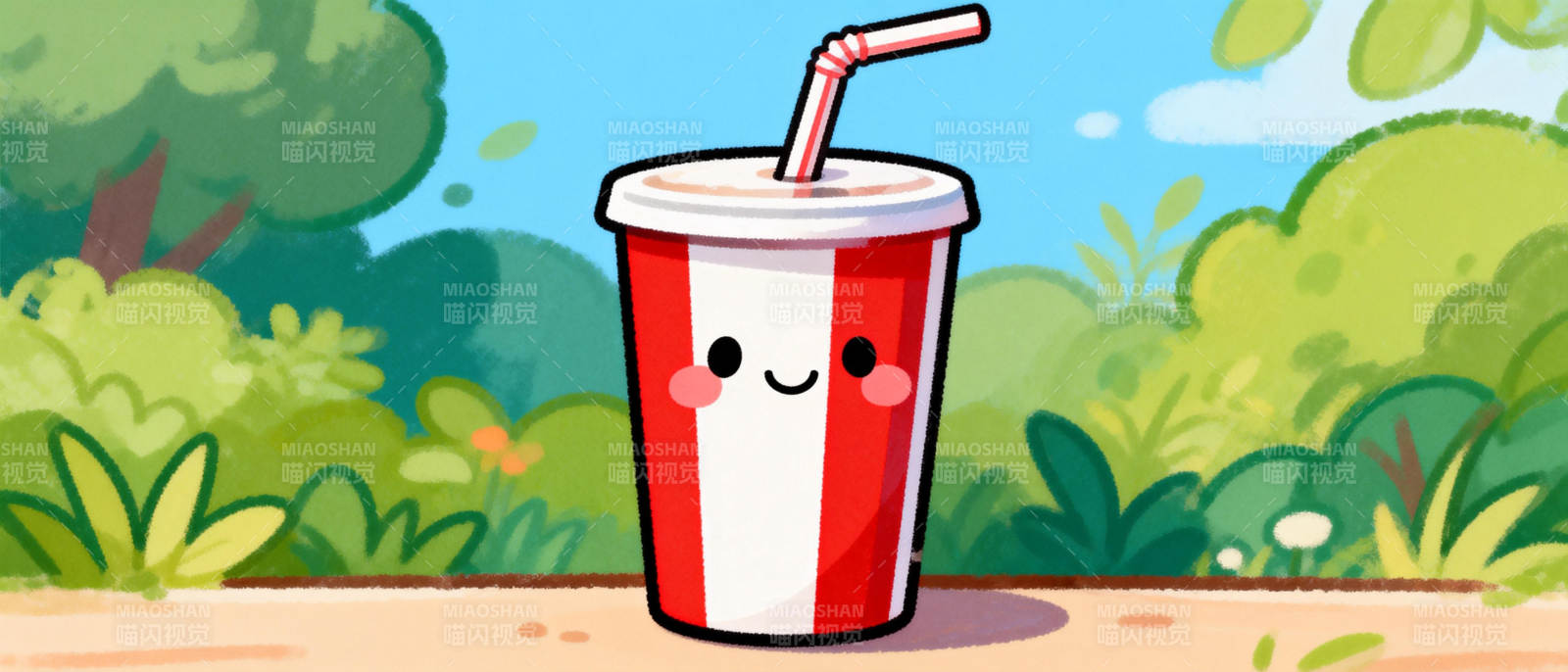 可爱饮料杯图片