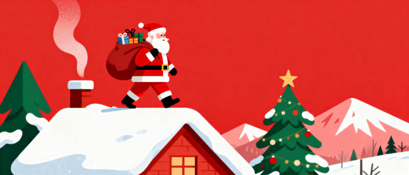 圣诞老人送礼记图片