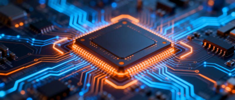 芯片电路光效图图片