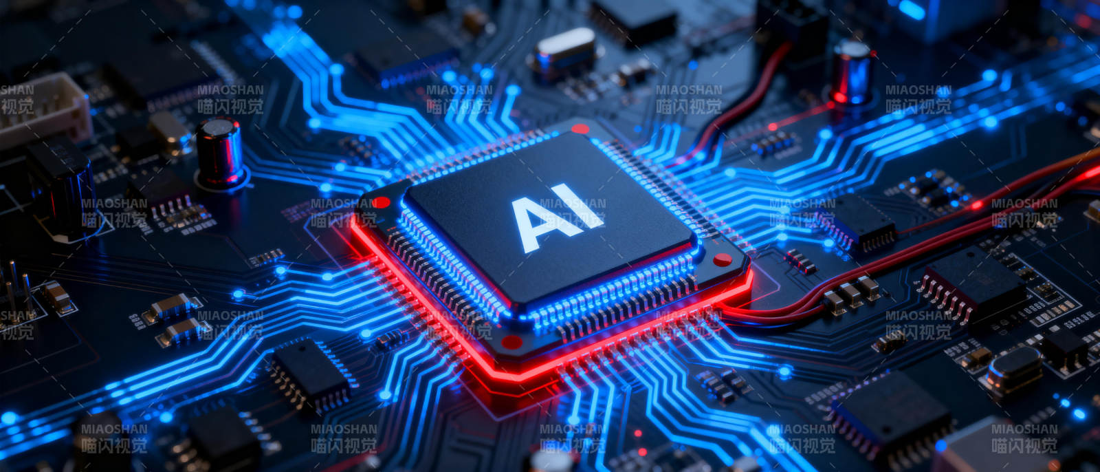 AI芯片科技感十足图片