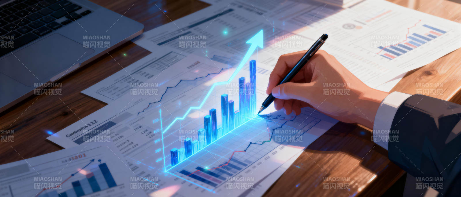 数据分析与增长趋势图片