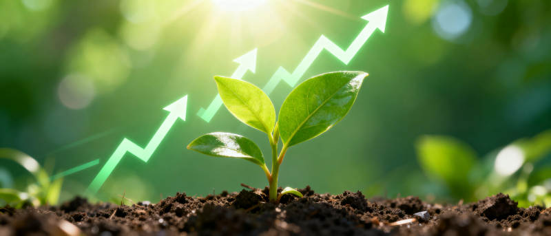 绿色成长 向上发展图片