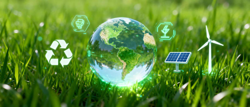 绿色地球 环保未来图片