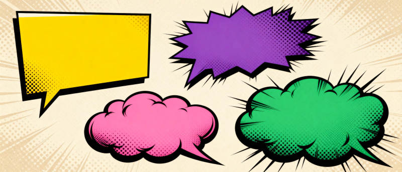 漫画对话气泡图片