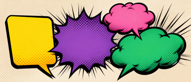 漫画对话气泡图片