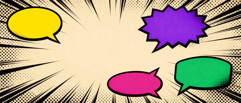 多彩对话气泡图片