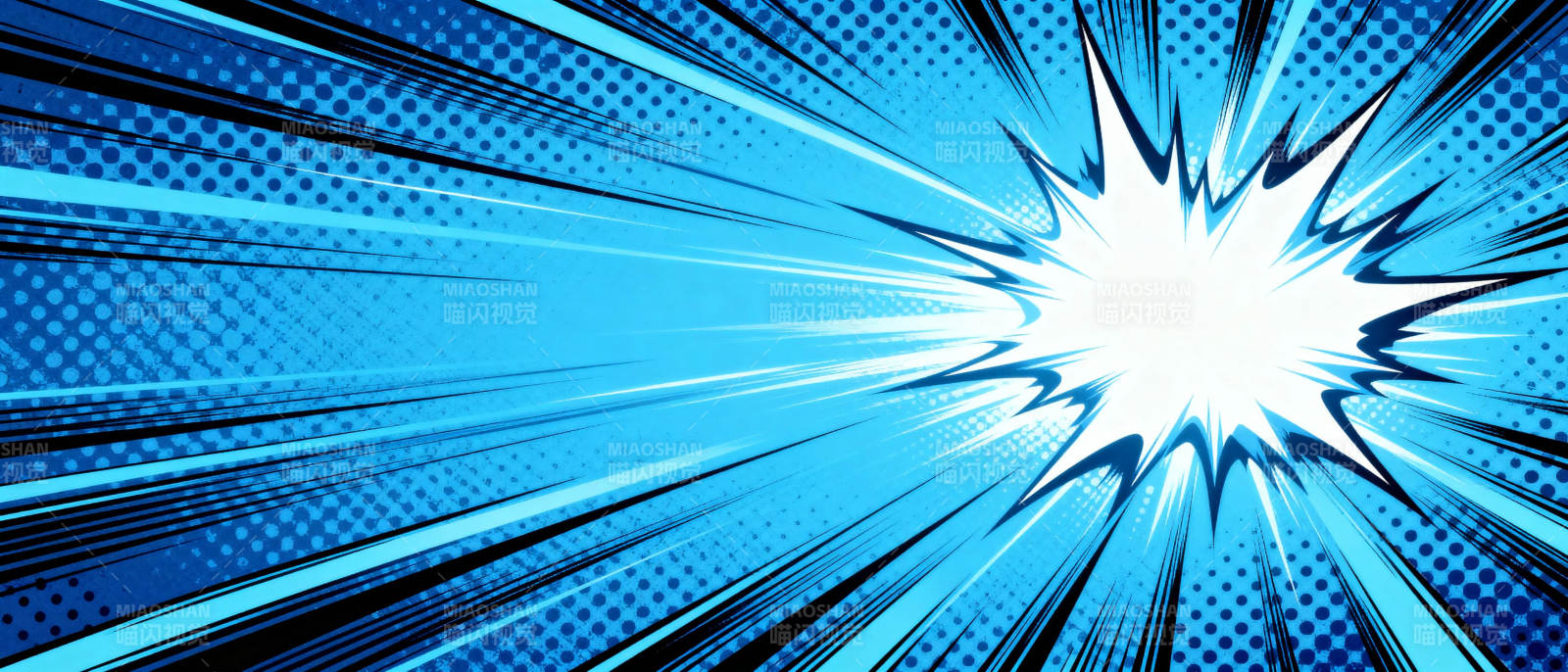 蓝色爆炸冲击波图片
