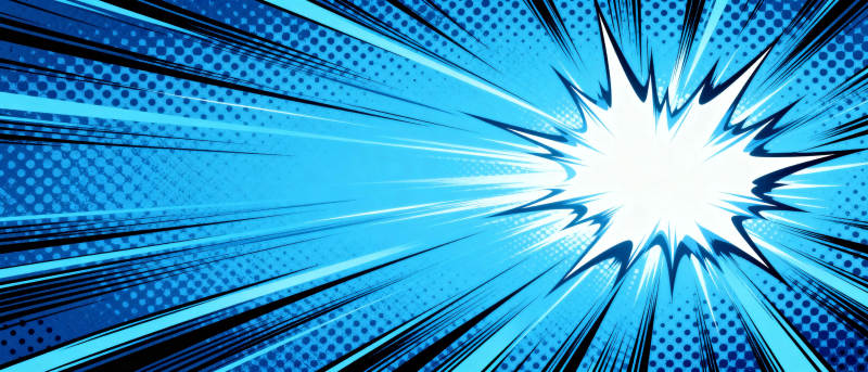 蓝色爆炸冲击波图片