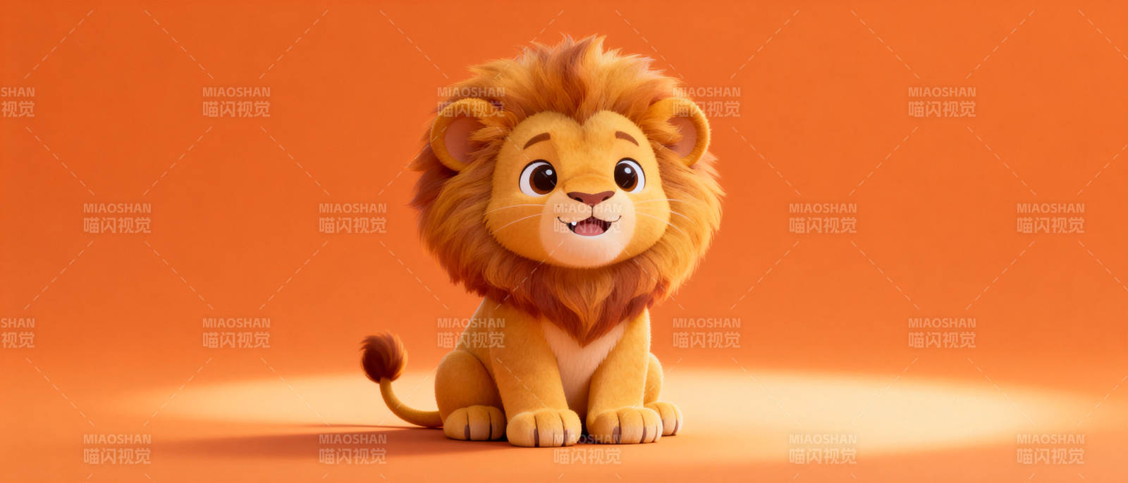 可爱小狮子图片