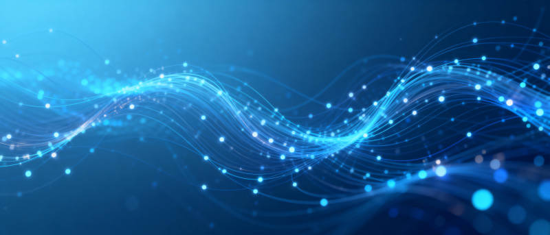 蓝光波纹流动图片