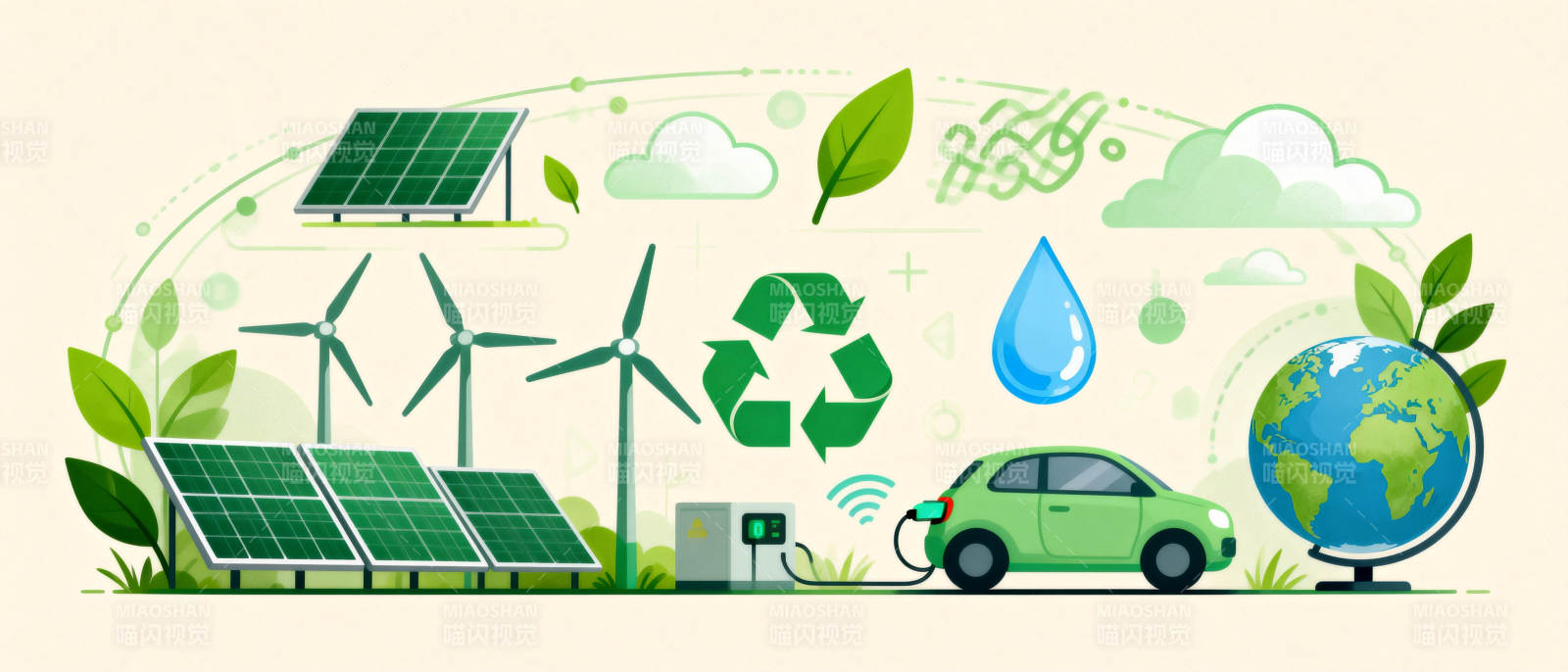 绿色能源未来图片