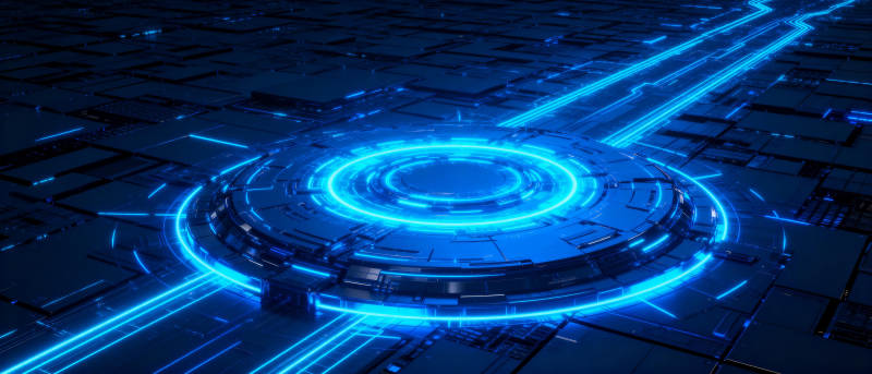 科技蓝光矩阵图片