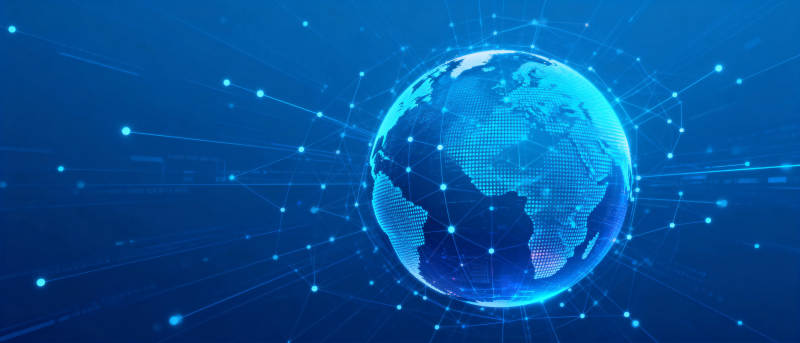 地球网络连接图片