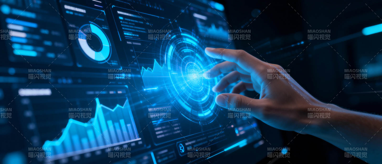 未来科技触控界面图片