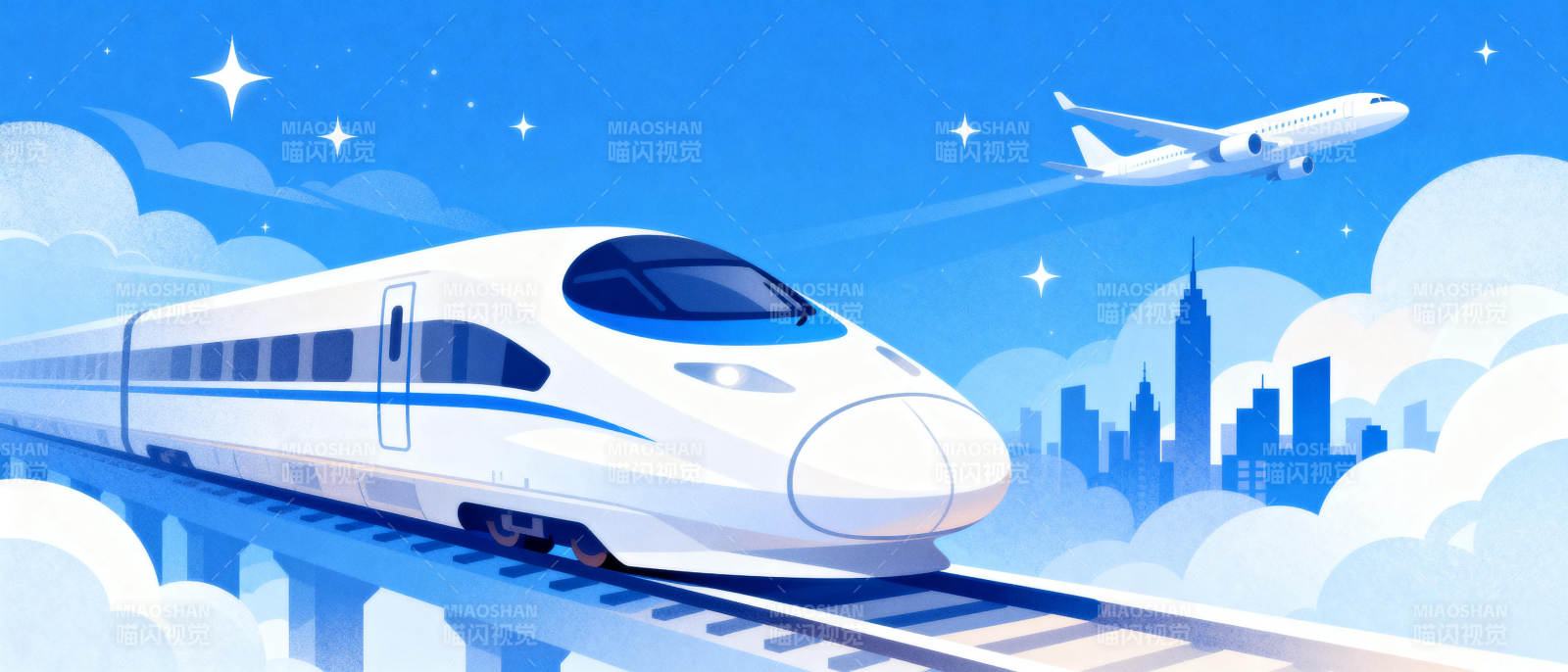 高铁飞驰向未来图片