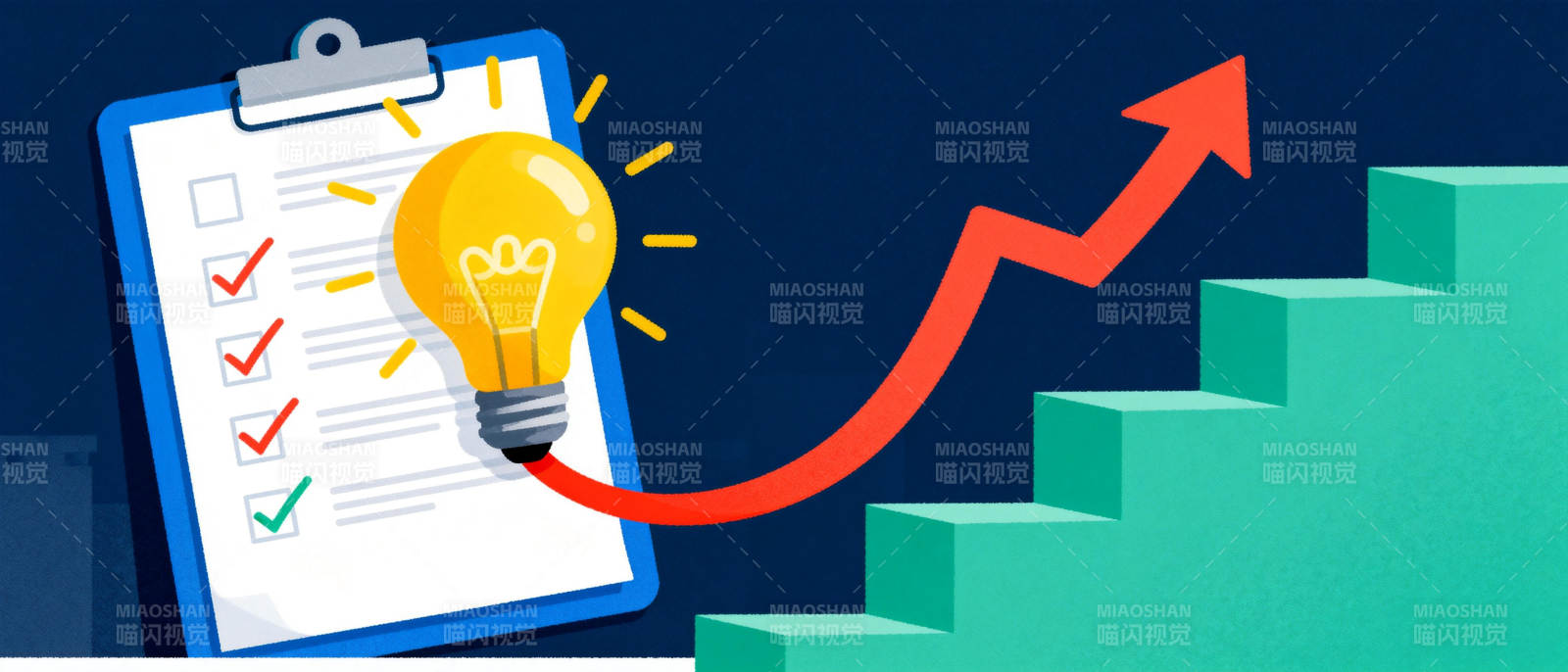 创意点亮成功之路图片