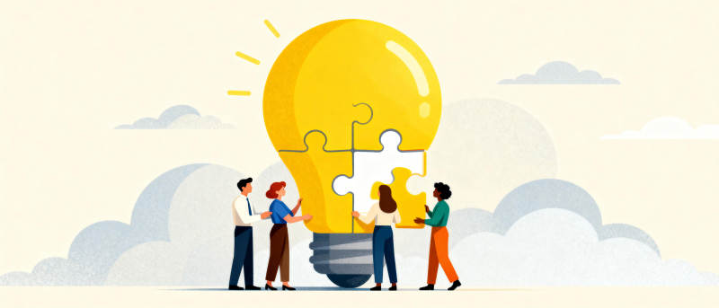 团队协作点亮创意图片