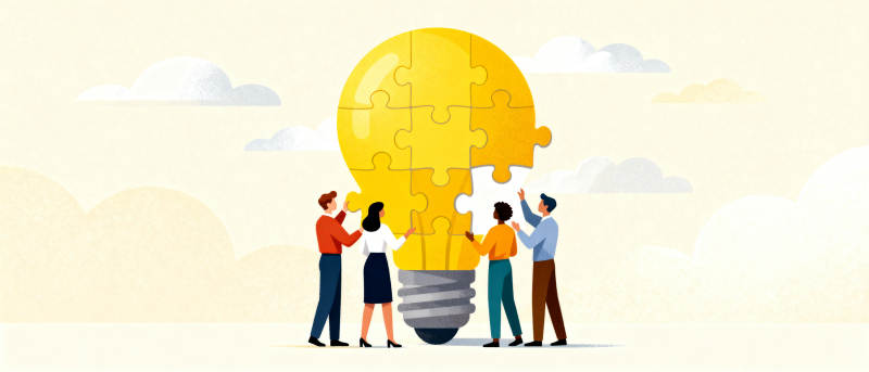 团队协作点亮创意图片