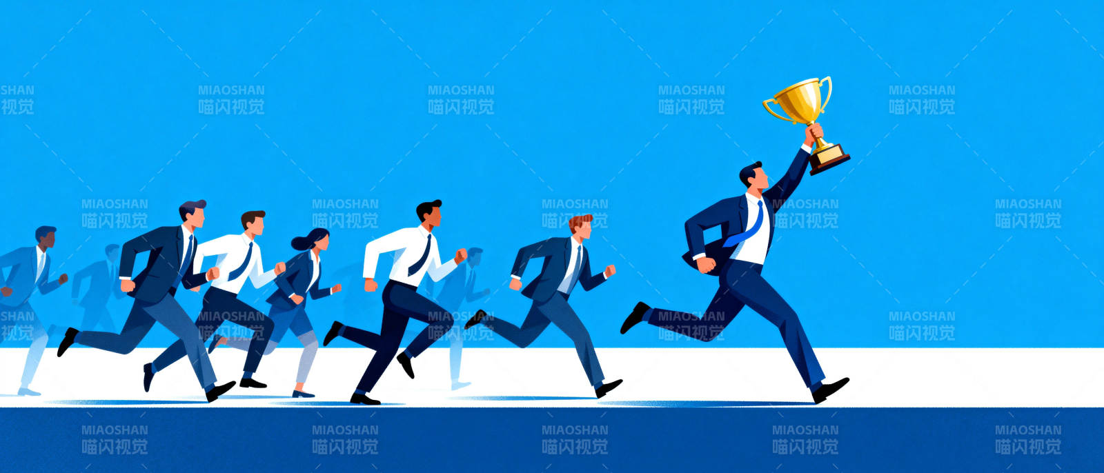 领先者夺冠图片