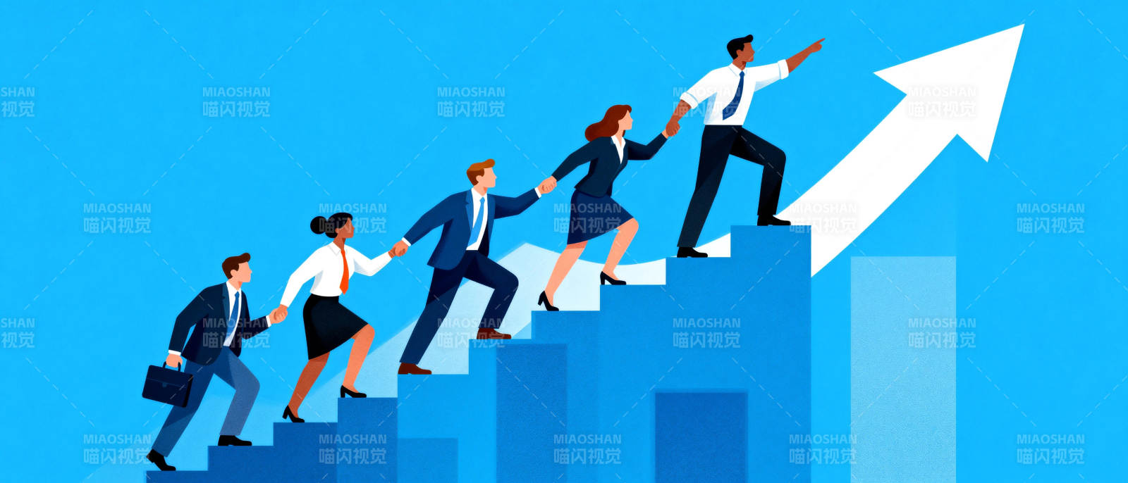 团队共攀高峰图片