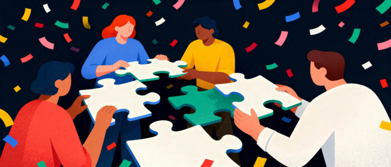 拼图共庆时刻图片